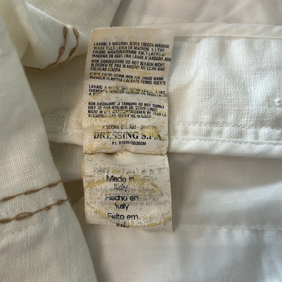 Class Roberto Cavalli Men’s Linen Shorts US Size 32 - Picture 5 of 9